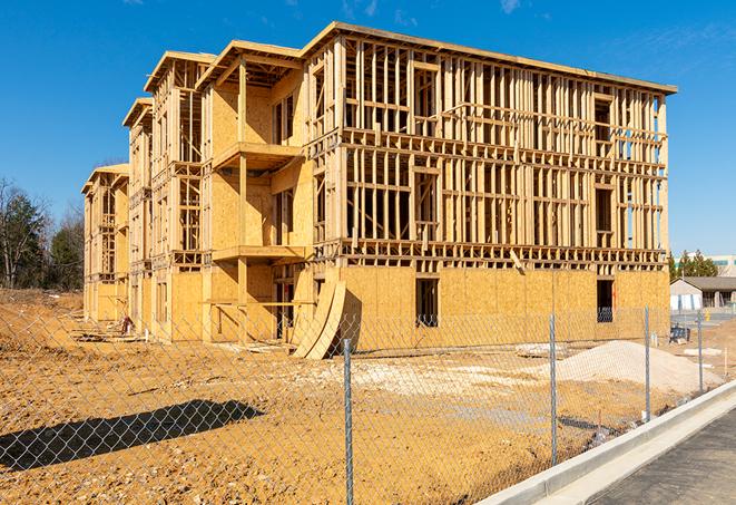 portable temporary chain link fence installations designed to secure construction zones in Los Osos CA